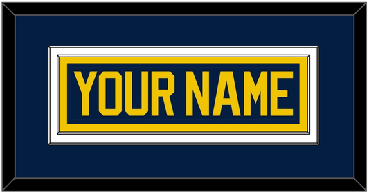 Michigan Hockey Nameplate - Road Blue (2021-2023) - Signature Tier 2