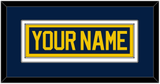 Michigan Hockey Nameplate - Road Blue (2021-2023) - Double Mat 2