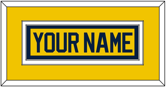 Michigan Hockey Nameplate - Alternate Maize (2021-2023) - Signature Tier 2