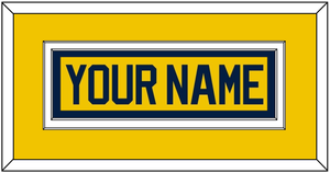 Michigan Hockey Nameplate - Alternate Maize (2021-2023) - Double Mat 2