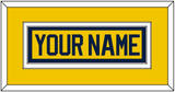 Michigan Hockey Nameplate - Alternate Maize (2021-2023) - Double Mat 2