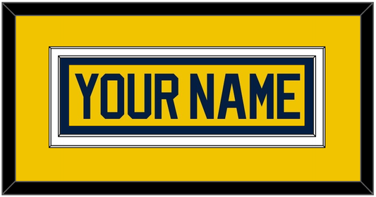 Michigan Hockey Nameplate - Alternate Maize (2021-2023) - Signature Tier 2