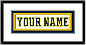 Michigan Hockey Nameplate - Home White (2019-2020) - Double Mat 1