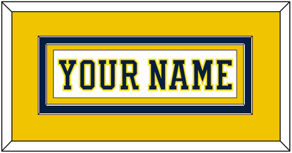 Michigan Hockey Nameplate - Home White (2019-2020) - Signature Tier 3