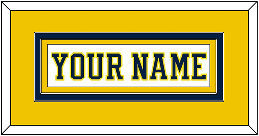 Michigan Hockey Nameplate - Home White (2019-2020) - Signature Tier 3