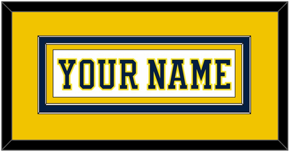 Michigan Hockey Nameplate - Home White (2019-2020) - Signature Tier 3
