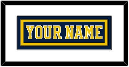 Michigan Hockey Nameplate - Road Blue (2019-2020) - Signature Tier 1