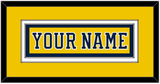 Michigan Hockey Nameplate - Alternate Maize (2019-2020) - Double Mat 2