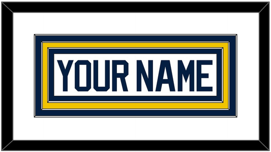 Michigan Hockey Nameplate - Home White (2021-2023) - Premier Tier 1