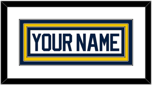 Michigan Hockey Nameplate - Home White (2021-2023) - Triple Mat 1