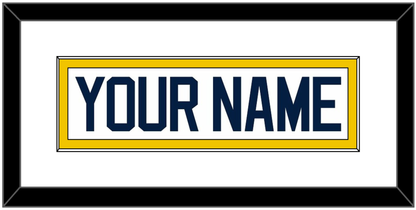 Michigan Hockey Nameplate - Home White - Essential Tier 1