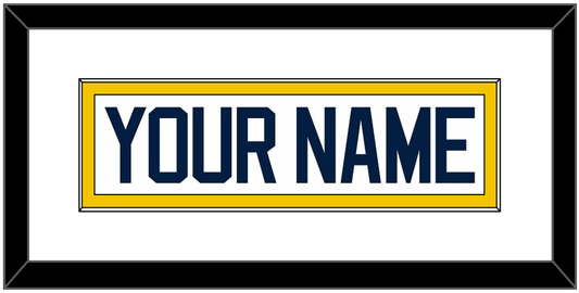 Michigan Hockey Nameplate - Home White - Essential Tier 1