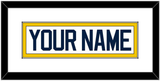 Michigan Hockey Nameplate - Home White - Single Mat 1