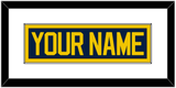 Michigan Hockey Nameplate - Road Blue - Single Mat 1