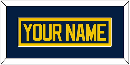 Michigan Hockey Nameplate - Road Blue - Essential Tier 2