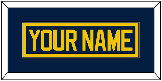 Michigan Hockey Nameplate - Road Blue - Essential Tier 2