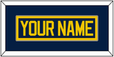 Michigan Hockey Nameplate - Road Blue - Single Mat 2