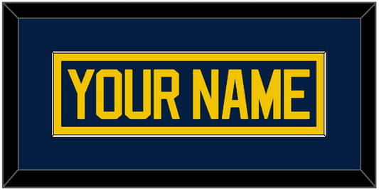 Michigan Hockey Nameplate - Road Blue - Essential Tier 2