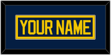 Michigan Hockey Nameplate - Road Blue - Single Mat 2
