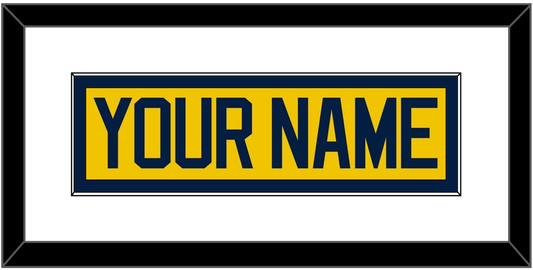Michigan Hockey Nameplate - Alternate Maize - Essential Tier 1