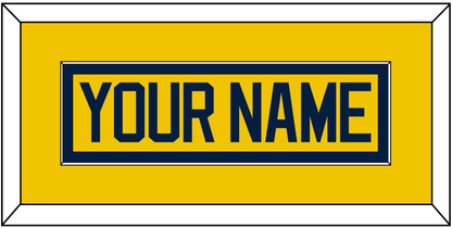 Michigan Hockey Nameplate - Alternate Maize - Essential Tier 2