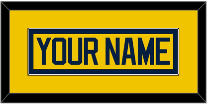 Michigan Hockey Nameplate - Alternate Maize - Essential Tier 2