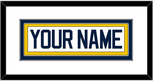 Michigan Hockey Nameplate - Home White - Signature Tier 1