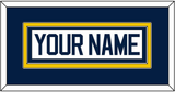 Michigan Hockey Nameplate - Home White - Double Mat 2