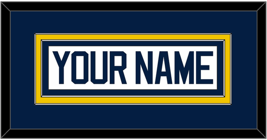 Michigan Hockey Nameplate - Home White - Signature Tier 2