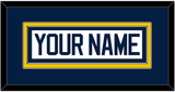 Michigan Hockey Nameplate - Home White - Double Mat 2