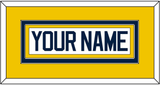 Michigan Hockey Nameplate - Home White - Double Mat 3