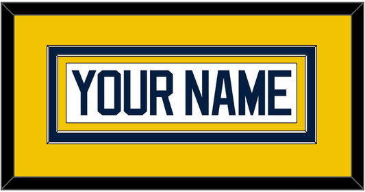 Michigan Hockey Nameplate - Home White - Signature Tier 3