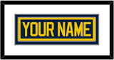 Michigan Hockey Nameplate - Road Blue - Double Mat 1