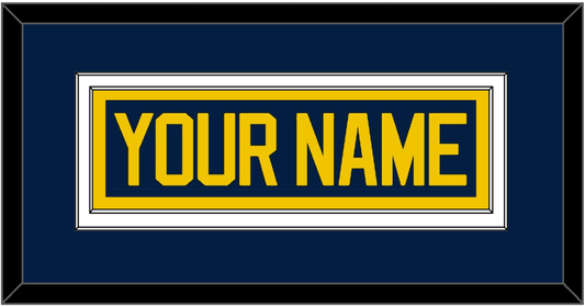 Michigan Hockey Nameplate - Road Blue - Signature Tier 2