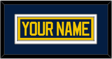 Michigan Hockey Nameplate - Road Blue - Double Mat 2