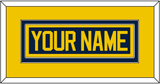 Michigan Hockey Nameplate - Road Blue - Double Mat 3