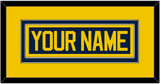 Michigan Hockey Nameplate - Road Blue - Double Mat 3