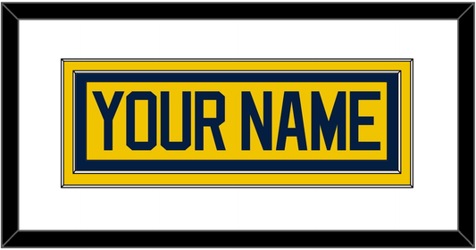 Michigan Hockey Nameplate - Alternate Maize - Signature Tier 1