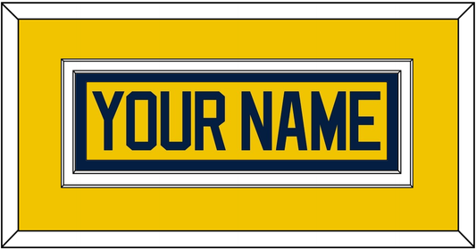 Michigan Hockey Nameplate - Alternate Maize - Signature Tier 2