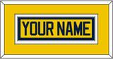 Michigan Hockey Nameplate - Alternate Maize - Double Mat 2