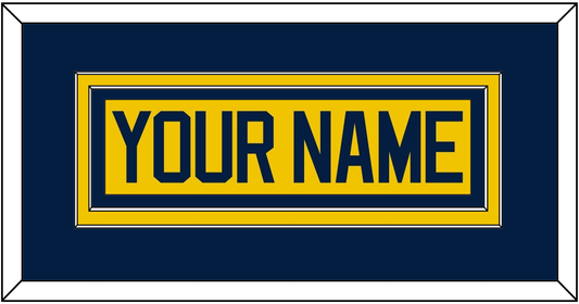 Michigan Hockey Nameplate - Alternate Maize - Signature Tier 3