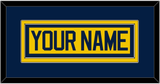 Michigan Hockey Nameplate - Alternate Maize - Double Mat 3