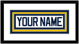 Michigan Hockey Nameplate - Home White - Triple Mat 1