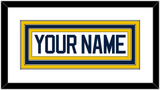 Michigan Hockey Nameplate - Home White - Triple Mat 2