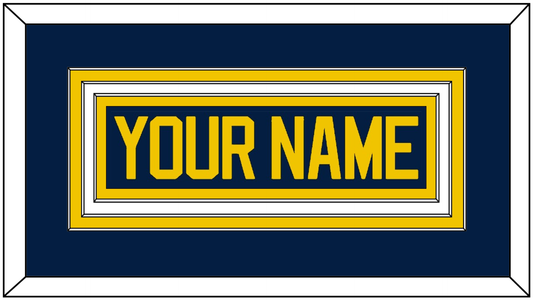 Michigan Hockey Nameplate - Road Blue - Premier Tier 1