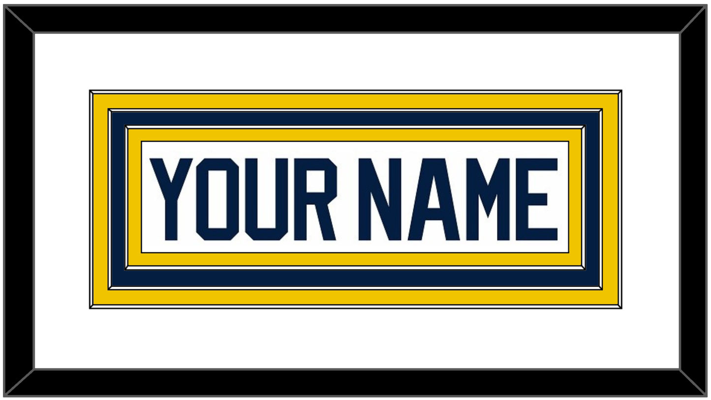 Michigan Hockey Nameplate - Home White (2021-2023) - Premier Tier 2
