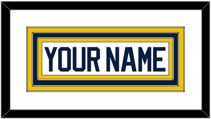 Michigan Hockey Nameplate - Home White (2021-2023) - Premier Tier 2