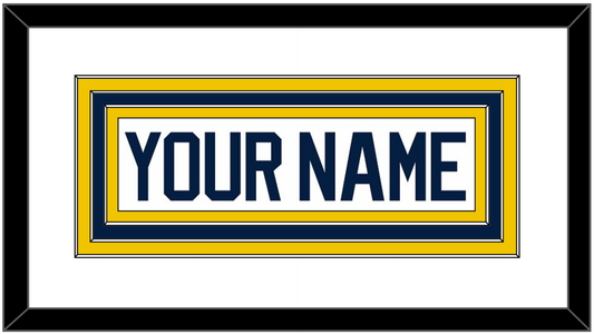 Michigan Hockey Nameplate - Home White (2021-2023) - Premier Tier 2