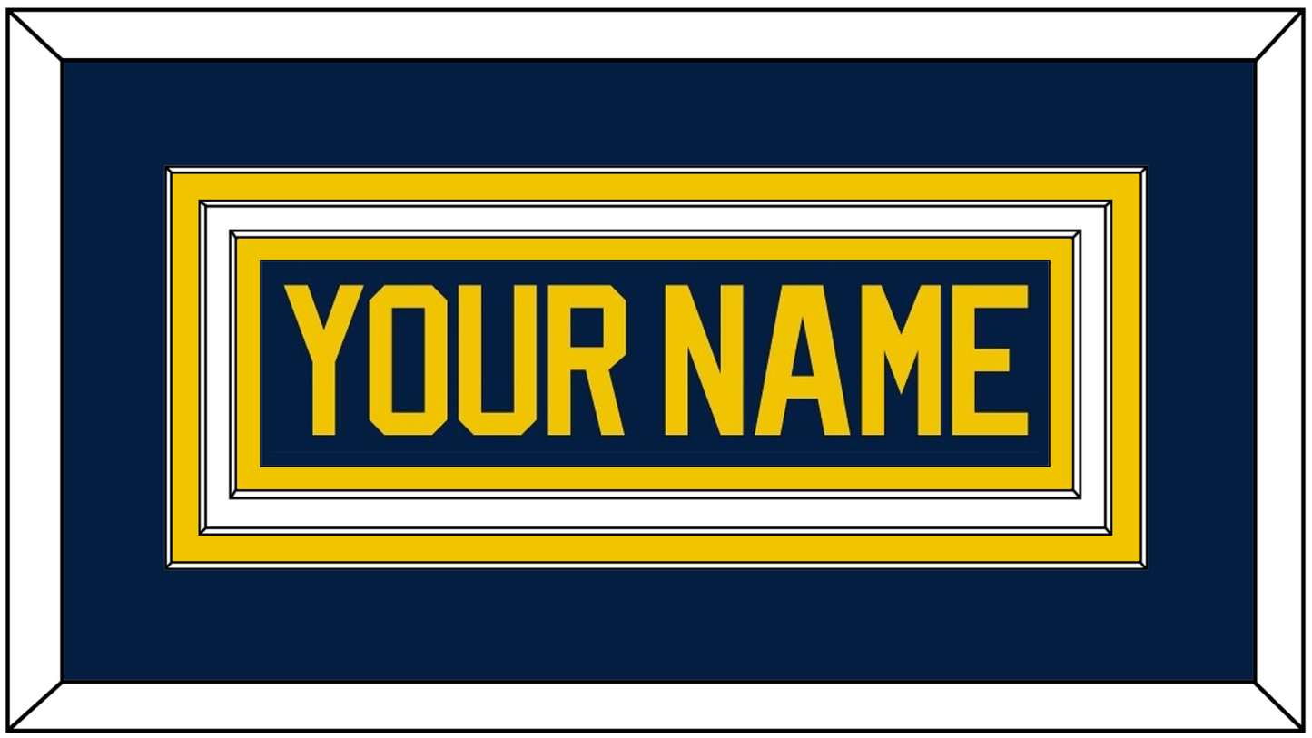 Michigan Hockey Nameplate - Road Blue (2021-2023) - Premier Tier 1