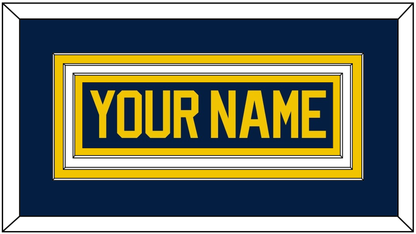 Michigan Hockey Nameplate - Road Blue (2021-2023) - Premier Tier 1
